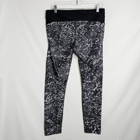 Women's UNDER ARMOUR Camo Leggings BLACK & GRAY size XL Exercise Athletic Pants - Picture 6 of 6